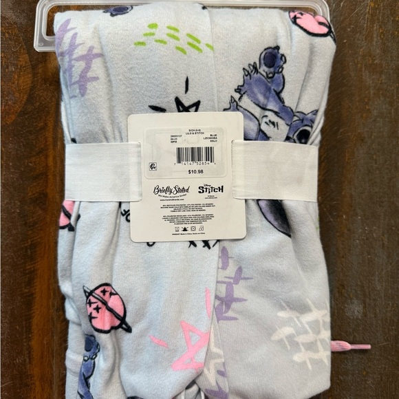 Disney Stitch Women's Sleep Pants - Light Blue and Pink - Picture 2 of 3